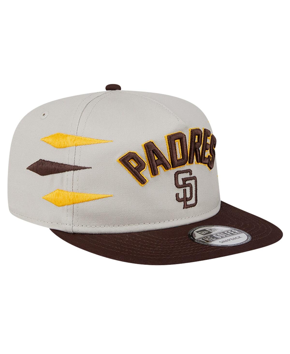New Era Men's Cream San Diego Padres Iron Golfer Snapback Hat In Cream