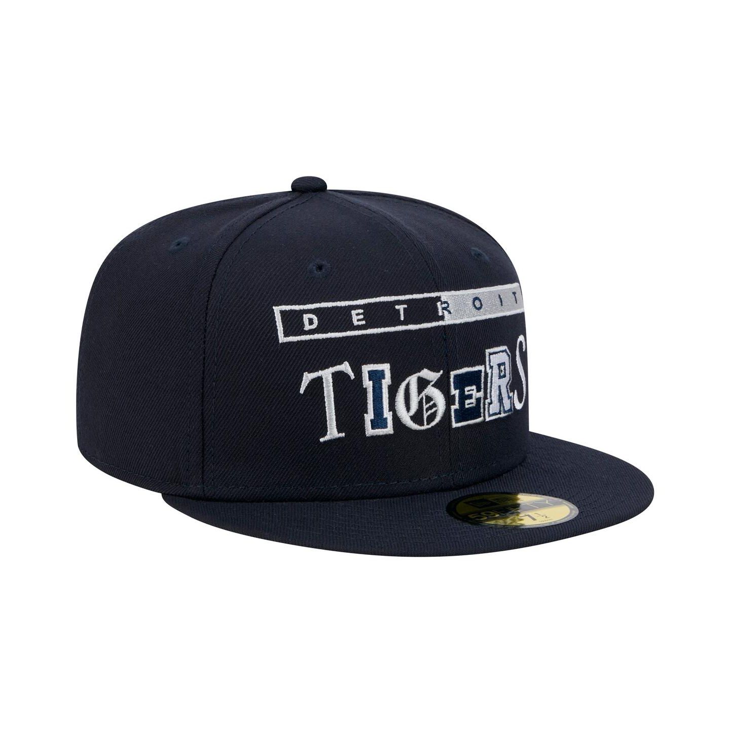 Мужская кепка New Era Navy Detroit Tigers Ransom 59FIFTY Fitted Hat — фото 4