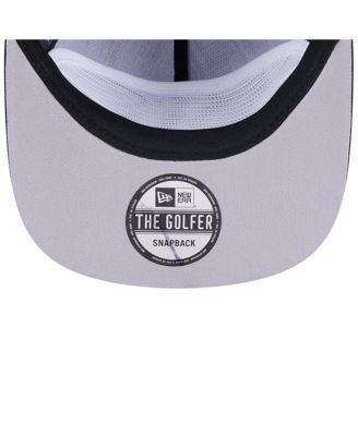 Men's Black Chicago Cubs Corduroy Filigree Golfer Adjustable Hat