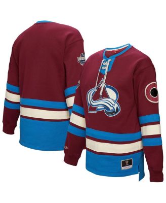 Women's Burgundy Colorado Avalanche Heritage Lace-Up Pullover Sweatshirt