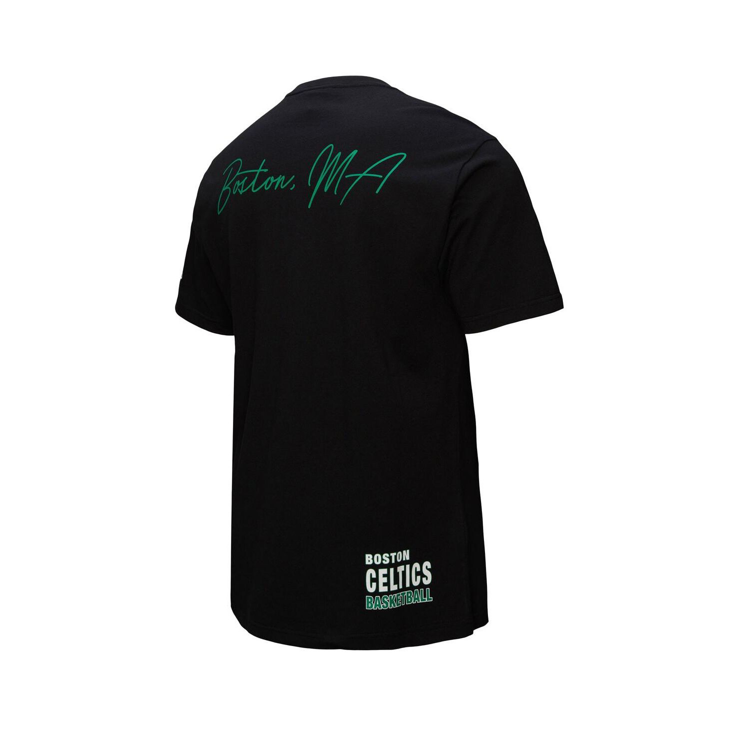 Men's Black Boston Celtics Black Out Collection Vintage Premium T-Shirt