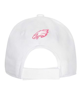 Big Girls Philadelphia Eagles All White Structured Adjustable&nbsp;Hat