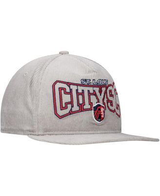 Men's Gray St. Louis City SC Corduroy Golfer Adjustable Hat