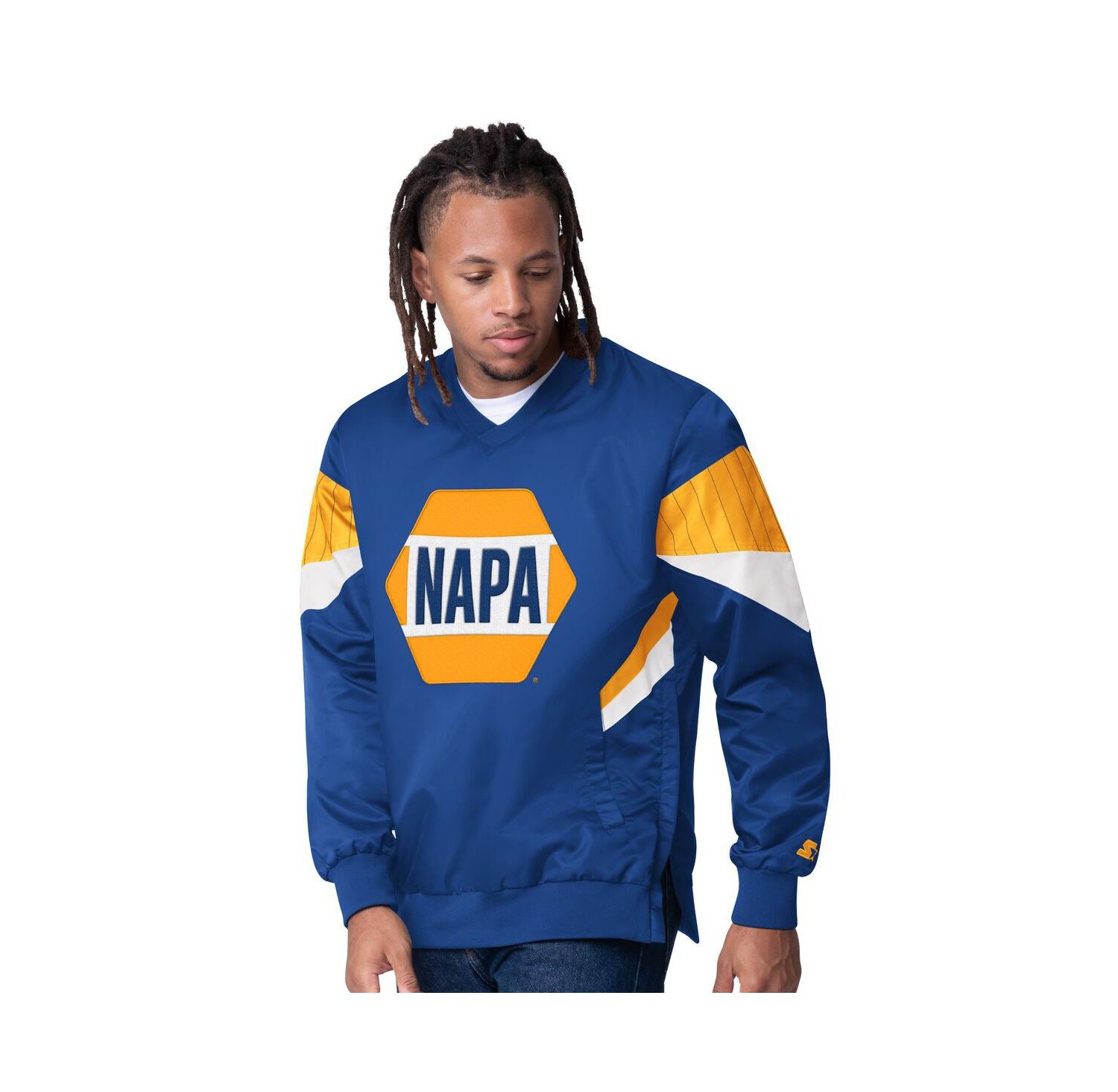 Men's Royal Chase Elliott Napa Striker I V-Neck Pullover Jacket