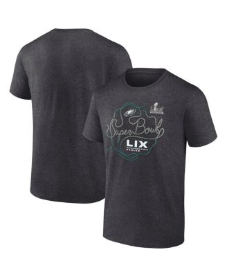 Fanatics - Men's Heather Charcoal Philadelphia Eagles Super Bowl LIX Big Tall Local T-Shirt