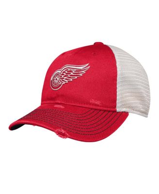 Outerstuff - Big Boys and Girls Red Detroit Red Wings Slouch Trucker Adjustable Hat