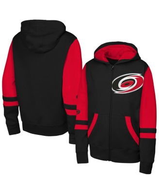 Outerstuff - Big Boys and Girls Black Carolina Hurricanes Face Off Full-Zip Hoodie