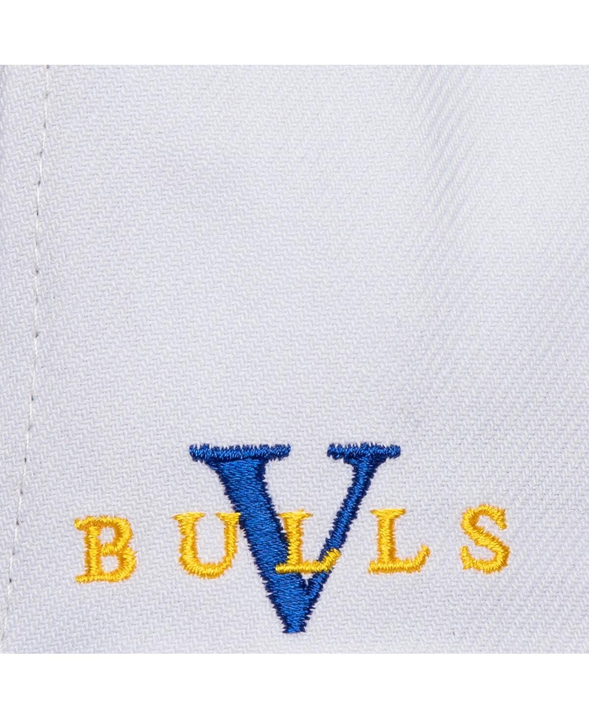 Mitchell & Ness Men's White/Blue Chicago Bulls Core V Snapback Hat