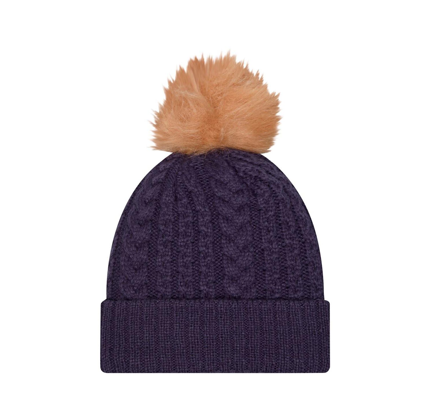 Women's Navy Arizona Wildcats Luxury Cuffed with Pom Knit Hat
