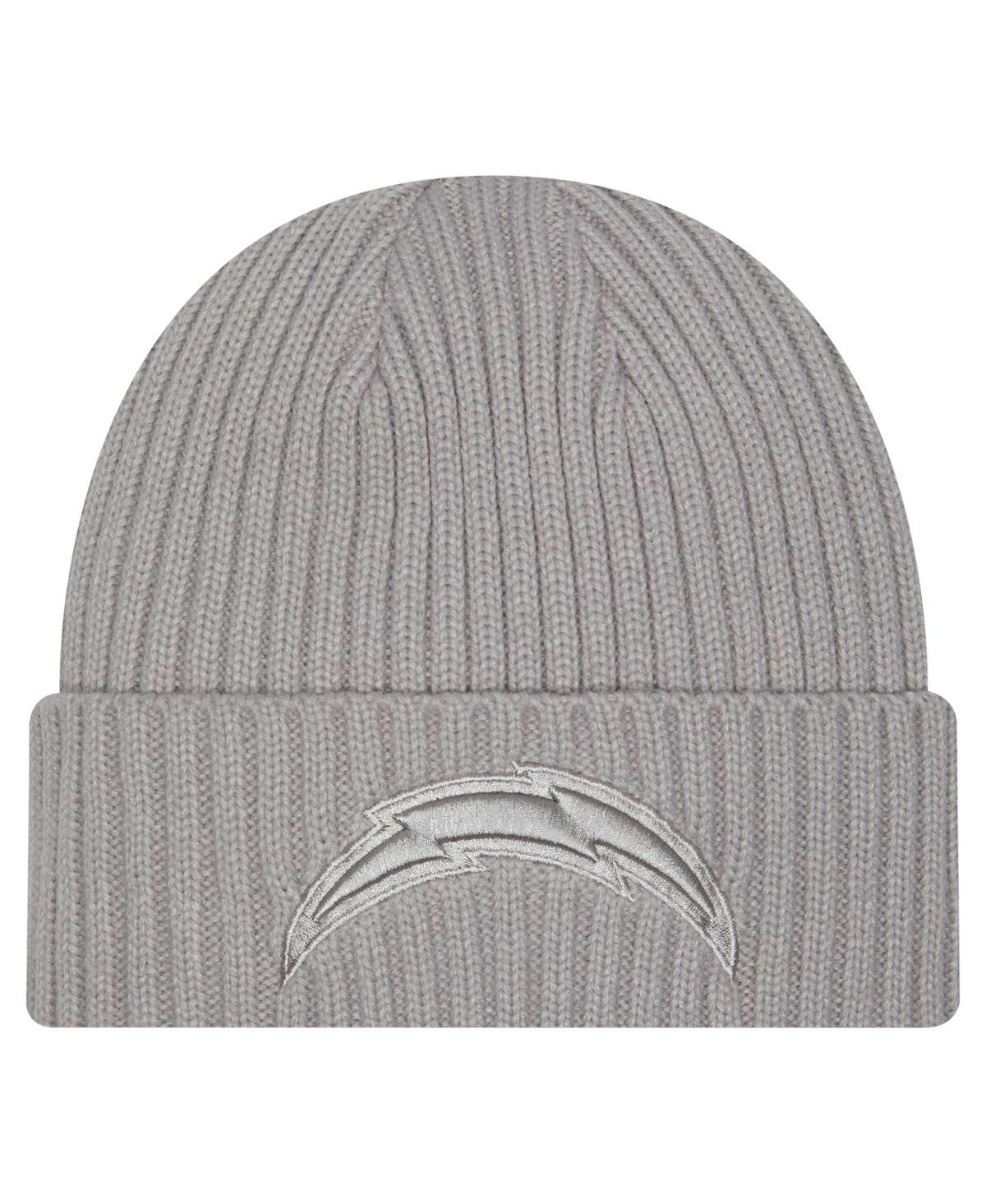 New Era Big Boys And Girls Gray Los Angeles Chargers Color Pack Cuffed Knit Hat In Gray
