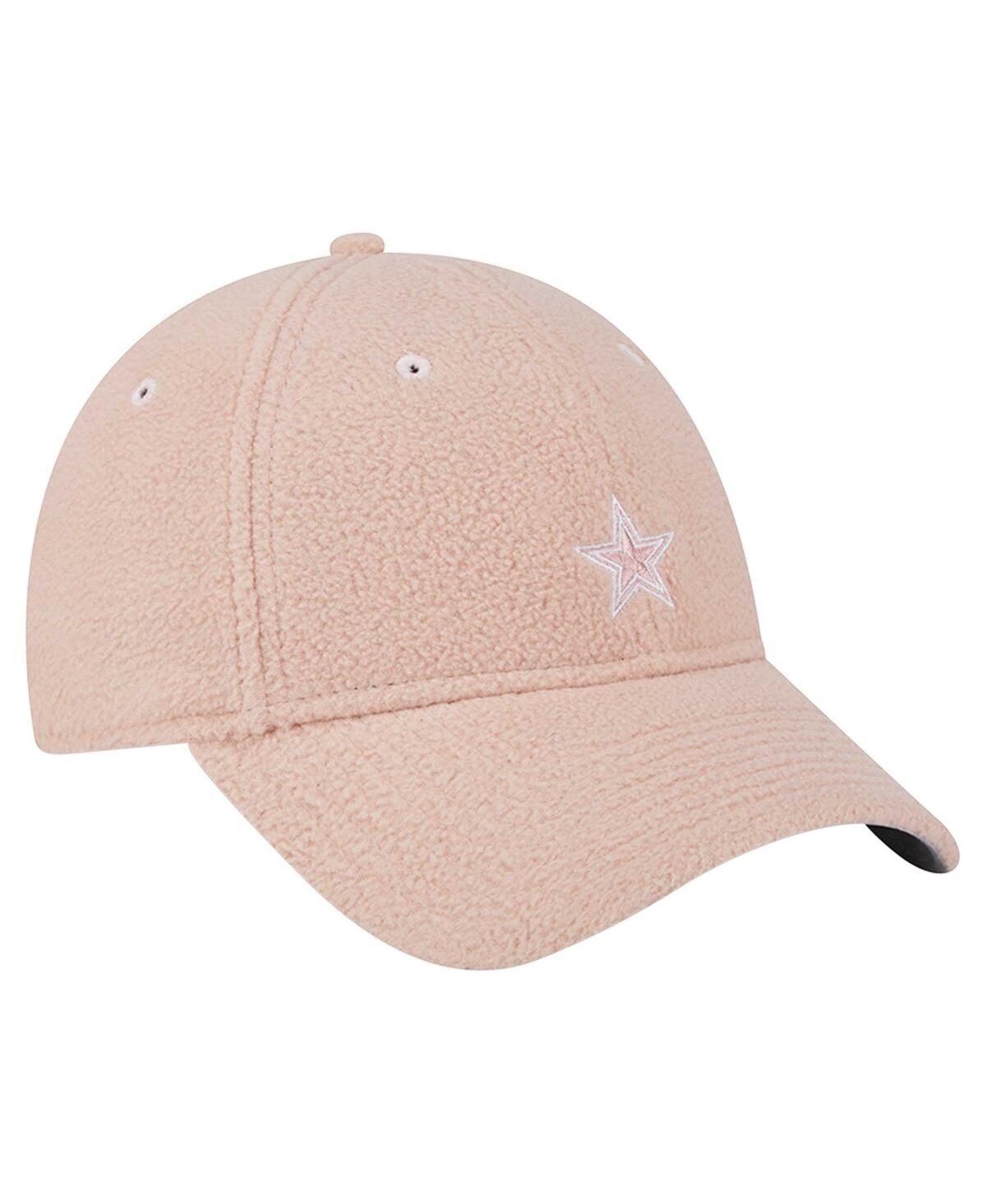 New Era Women's Light Pink Dallas Cowboys Cozy 9forty Adjustable Hat In Light Pink
