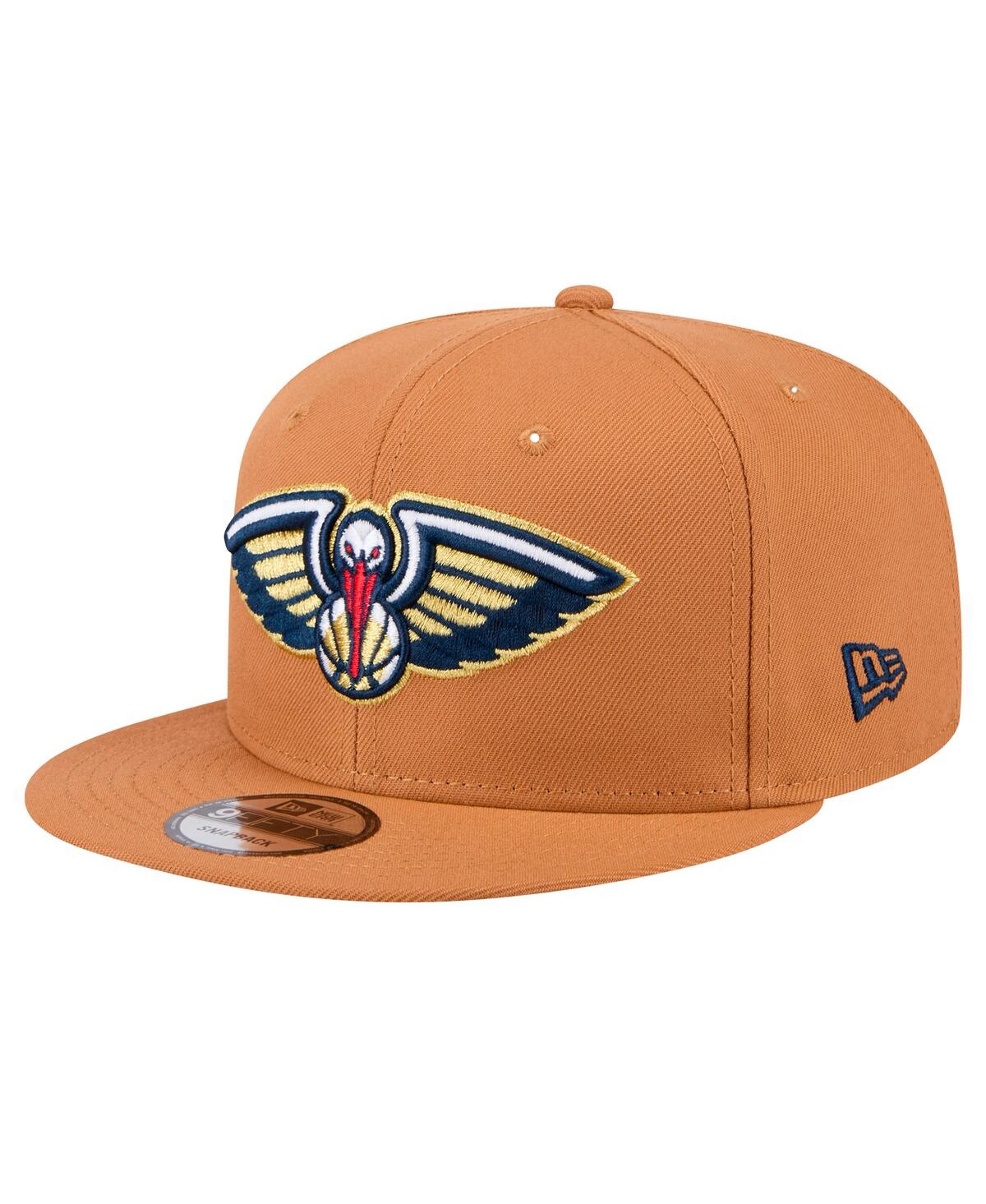 NEW ERA MEN'S TAN NEW ORLEANS PELICANS COLOR PACK 9FIFTY SNAPBACK HAT 