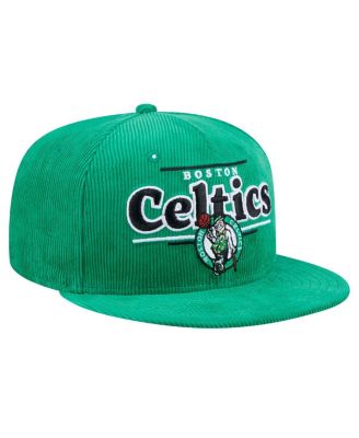 Men's Kelly Green Boston Celtics Throwback Display Corduroy 9FIFTY Snapback Hat
