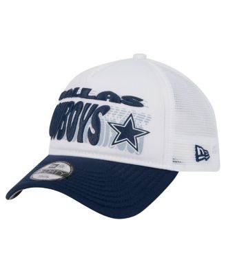 New Era - Preschool White, Navy Dallas Cowboys Team Printed A Frame 9FORTY Adjustable Hat
