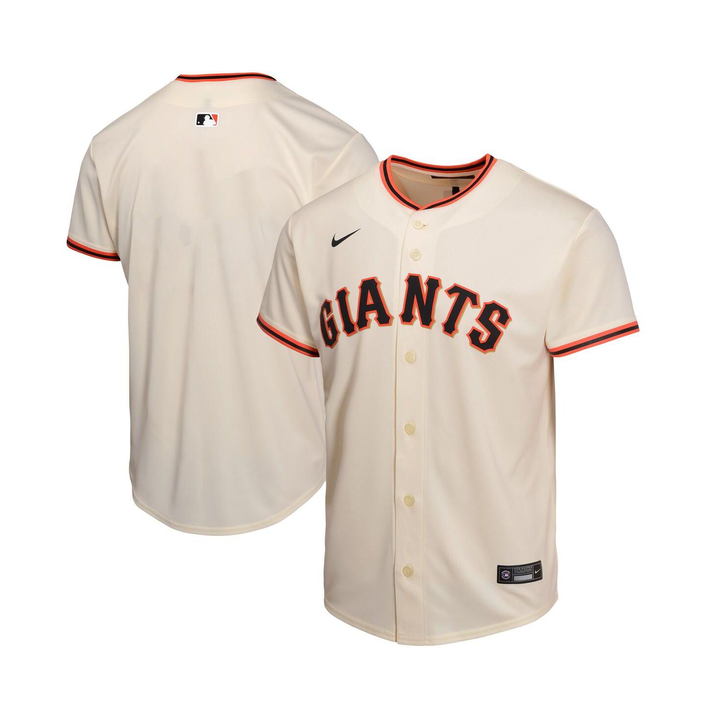 Детское джерси Nike San Francisco Giants Home Game, Cream — фото 1
