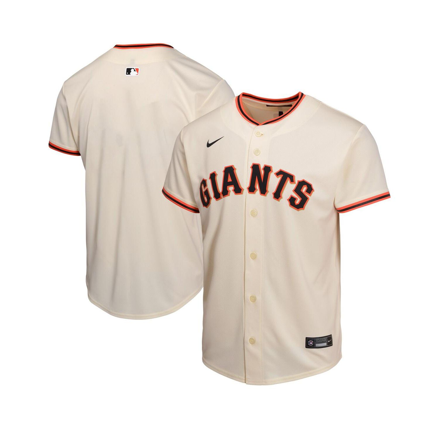 Big Boys and Girls Cream San Francisco Giants Home Game Jersey