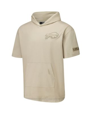 Men's Tan Buffalo Bills Neutrals Capsule Short Sleeve Pullover Hoodie