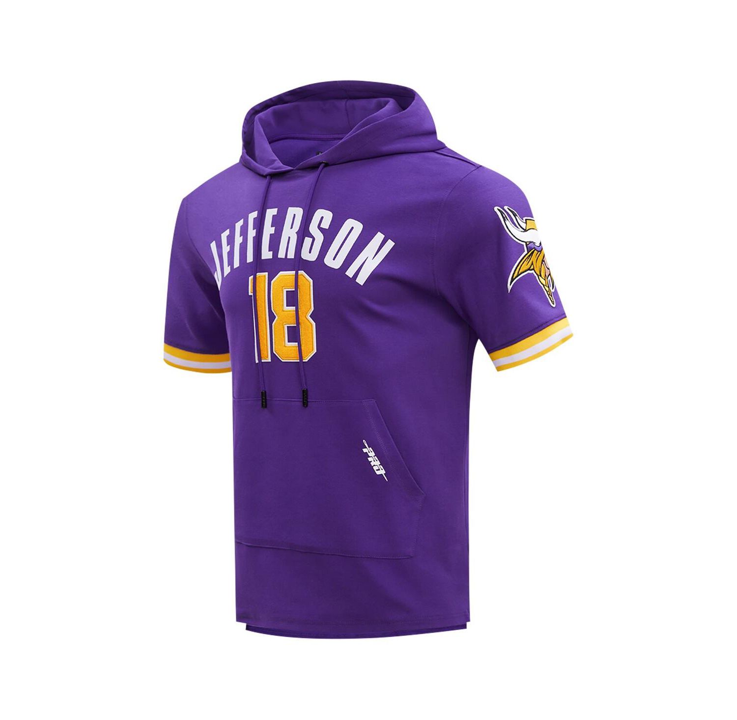 Men's Justin Jefferson Purple Minnesota Vikings Player Name & Number Hoodie T-Shirt
