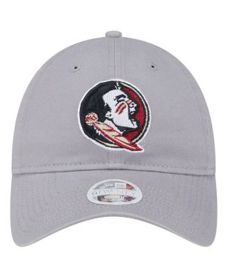 Women's Gray Florida State Seminoles Logo 9TWENTY Adjustable Hat