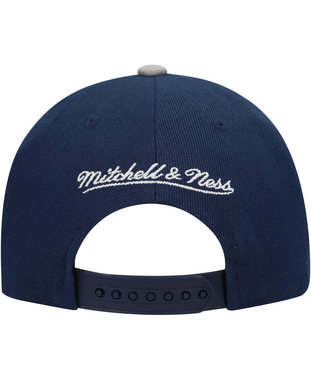 Mitchell & Ness Big Boys And Girls Navy/silver Dallas Cowboys Two-tone Snapback Hat In Navy,silver