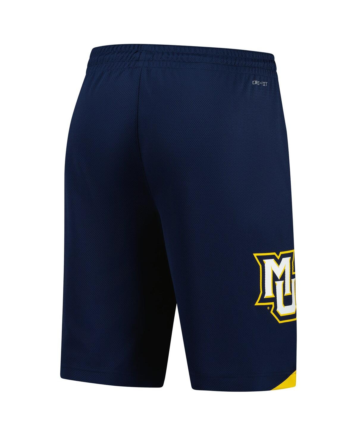 JORDAN MEN'SÂ NAVY MARQUETTE GOLDEN EAGLES REPLICA BASKETBALL SHORTS 