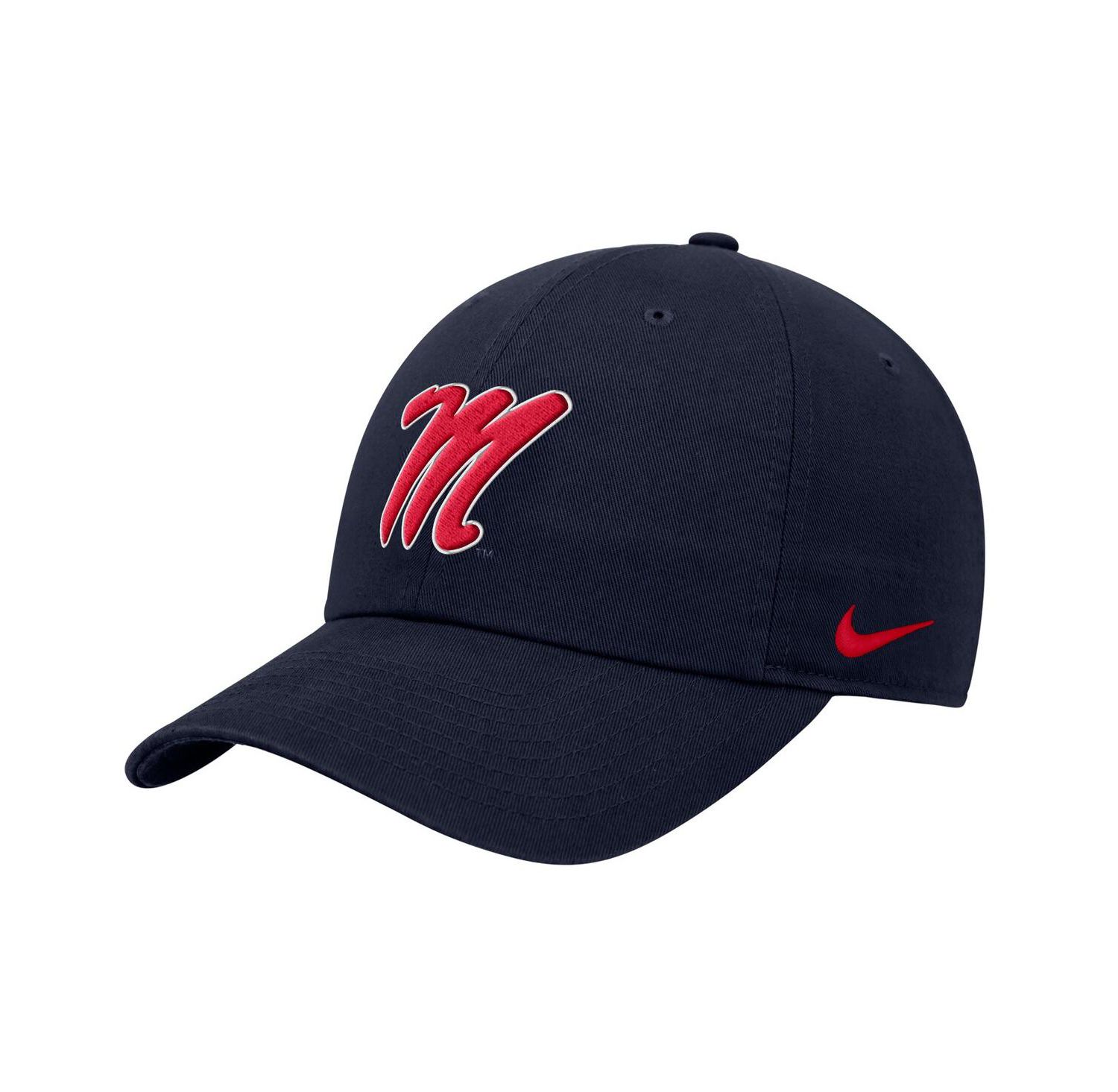 Men's Navy Ole Miss Rebels Club Adjustable Hat