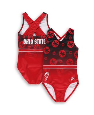 GK Elite - Big Boys and Girls Scarlet Ohio State Buckeyes Elite Spirit Leotard