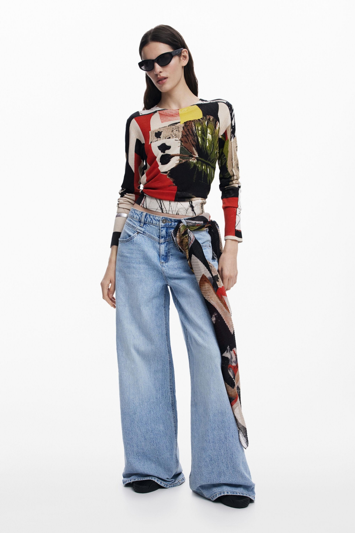 Women's Scarf designed by Mr. Christian Lacroix - Multi