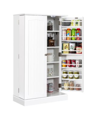 41" Farmhouse Kitchen Pantry Storage Cabinet withDoors Adjustable Shelves