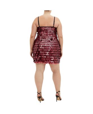 Plus Size Mini Disco Dress