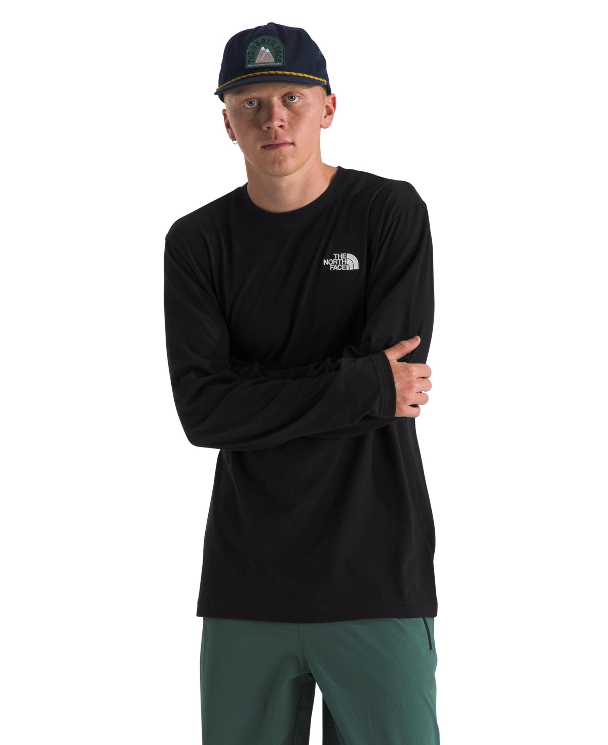 The North Face Men's Long Sleeve Evolution T-Shirt - Duck green