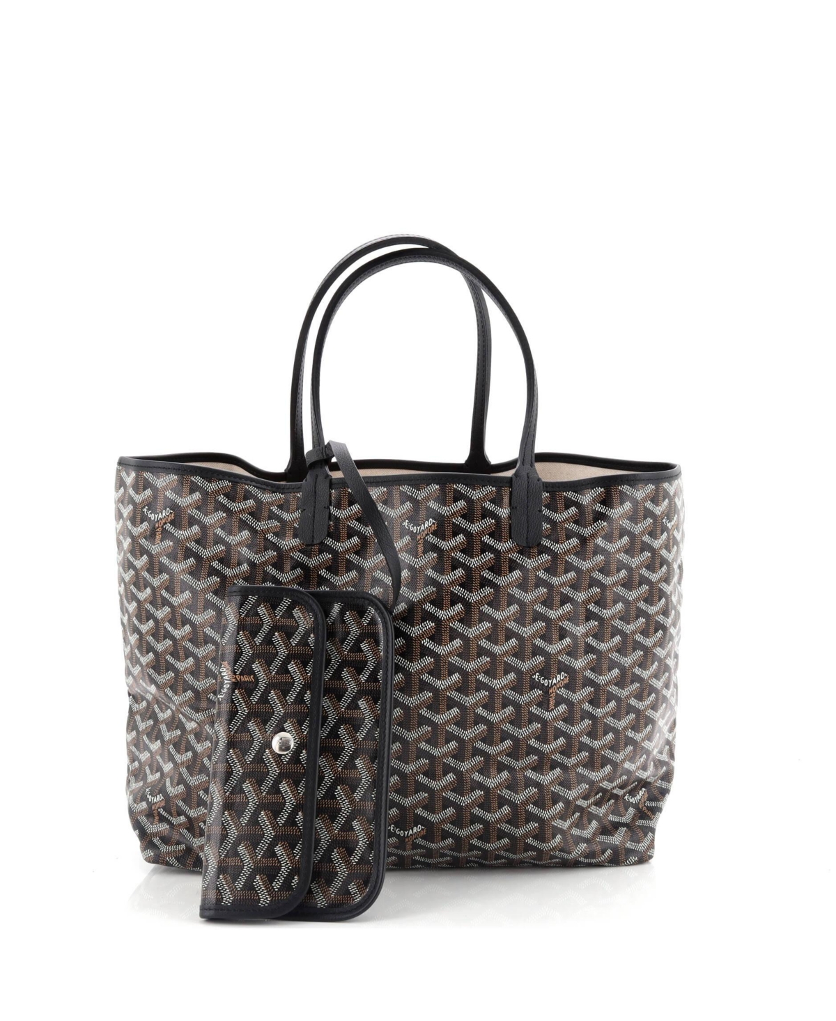Pre-Owned Goyard Pm Saint Louis Tote Coated Canvas