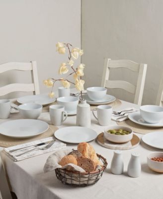 Adams Ash White 16 Pc. Dinnerware Set, Service for 4