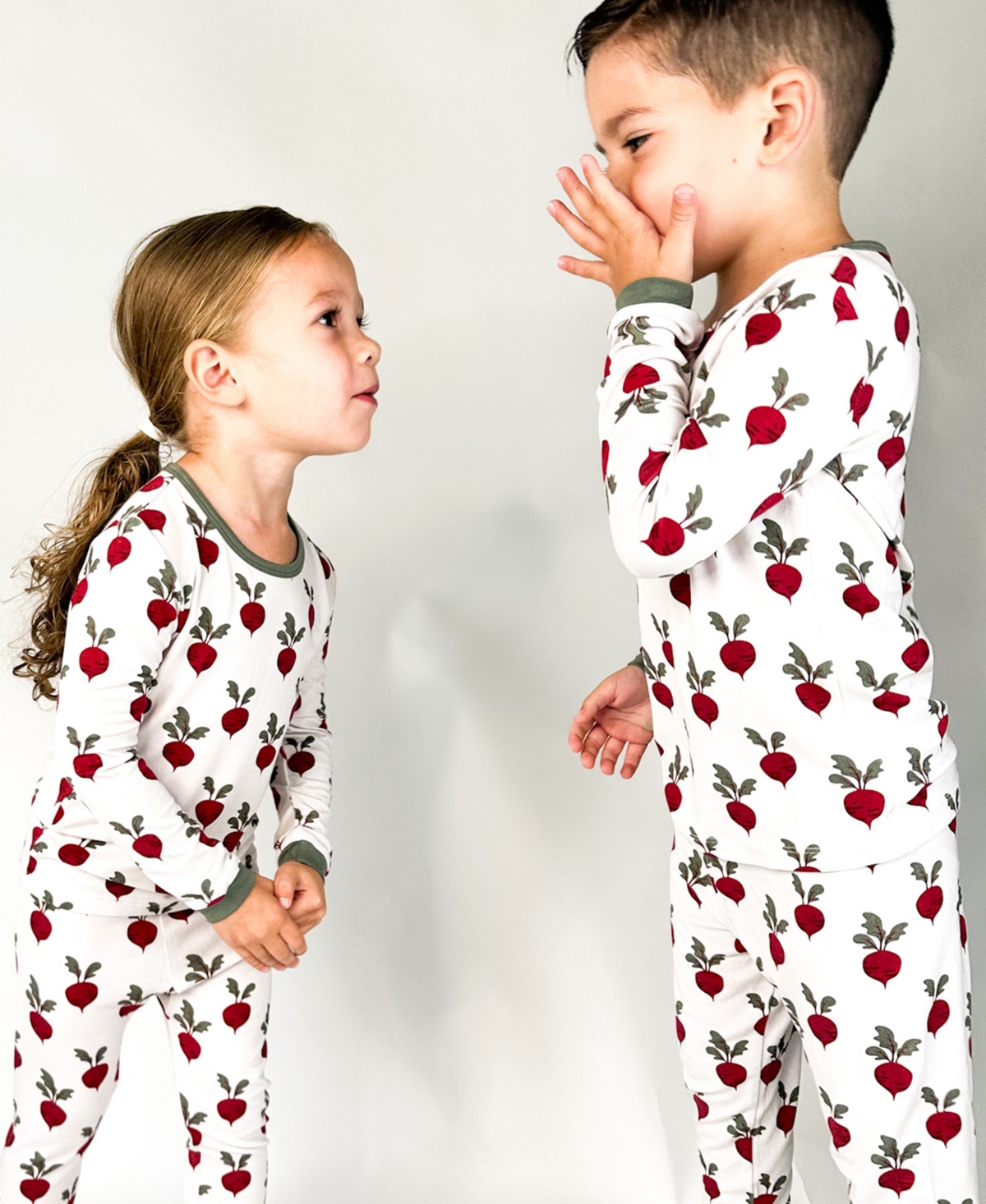 Tiny Knot Co. Baby Boys And Girls 2-piece Long Sleeve Pajama Set In Harvest
