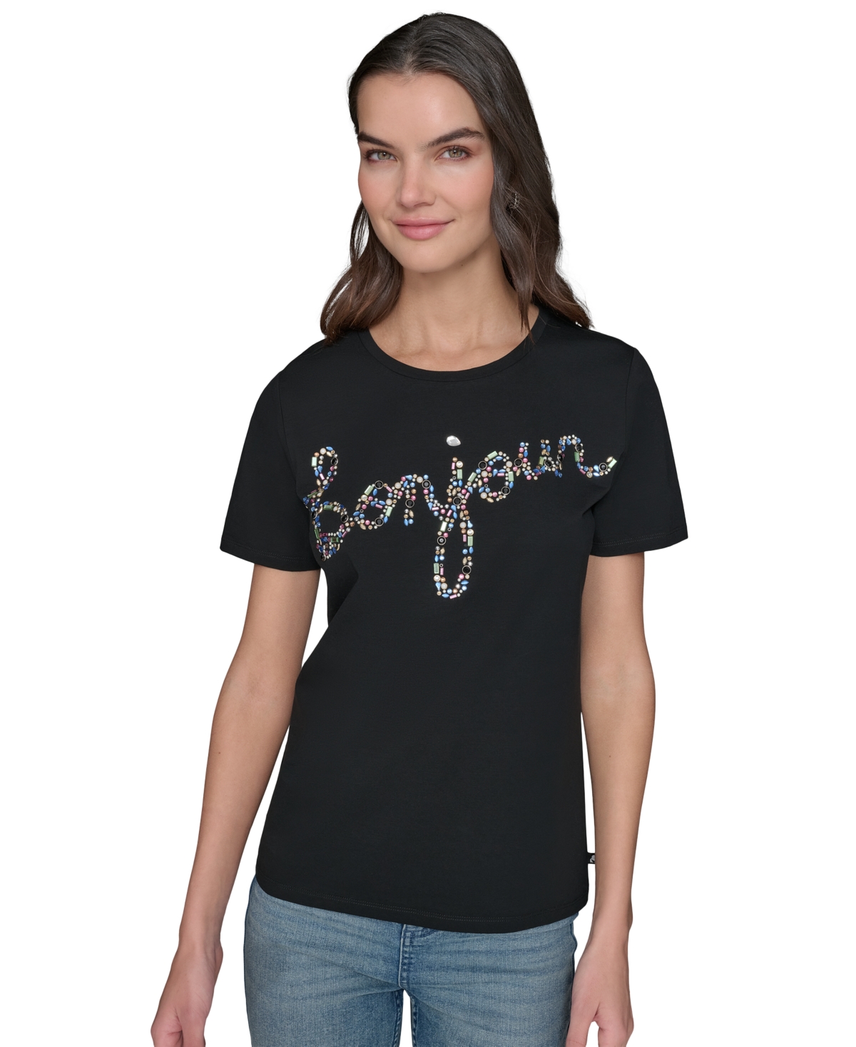 Karl Lagerfeld Women's Graphic Crewneck T-shirt