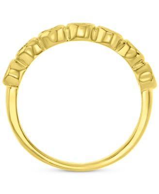 Lab-Created Blue Sapphire Stack Ring (1-1/2 ct. t.w.) in 14k Gold-Plated Sterling Silver