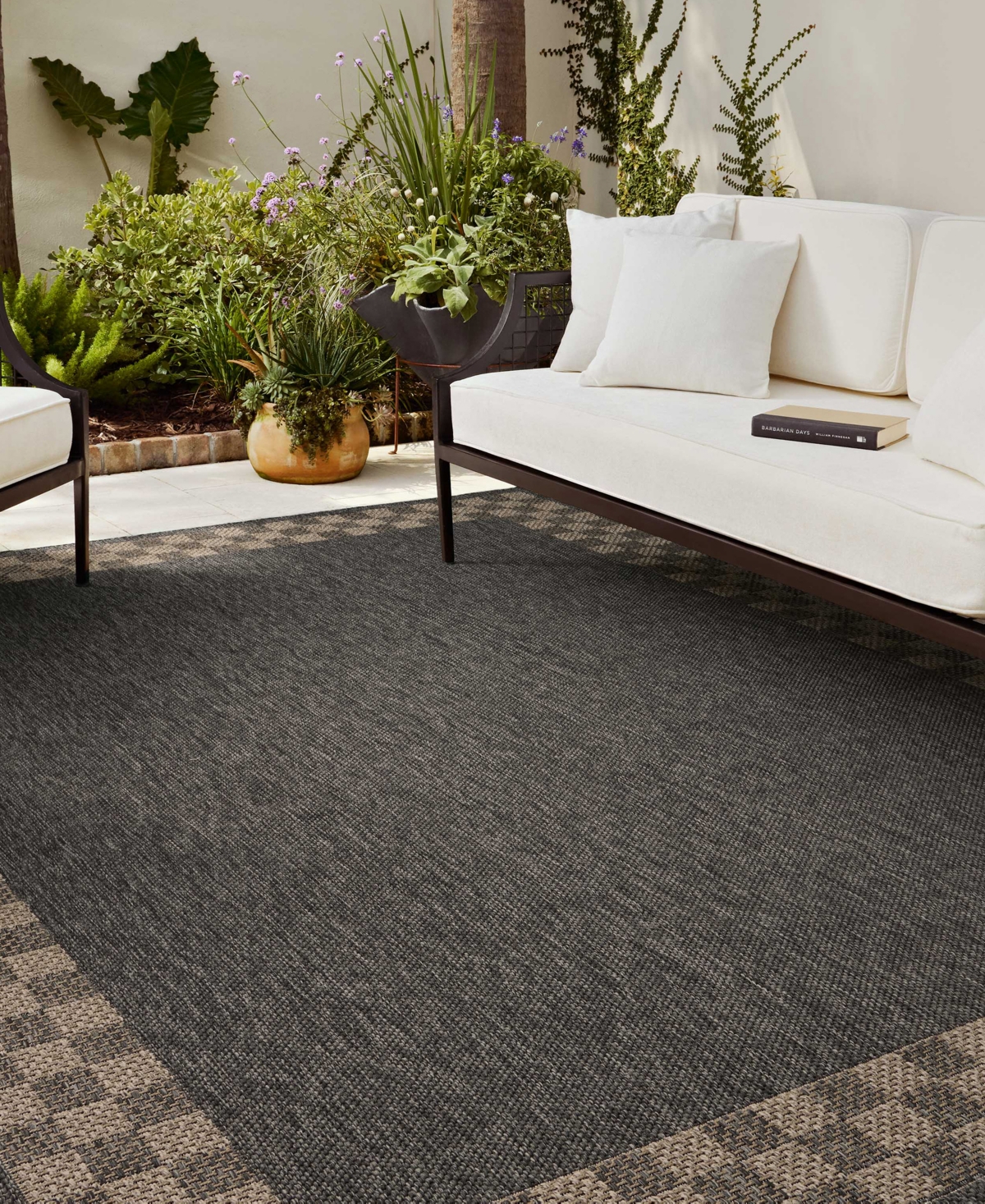 Chris Loves Julia Providence Prc-01 7'6''x10' Area Rug In Charcoal