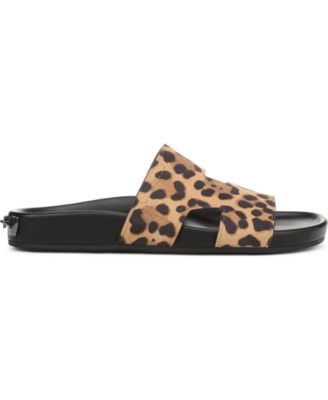 Britt Open Toe Leather Slide Sandals