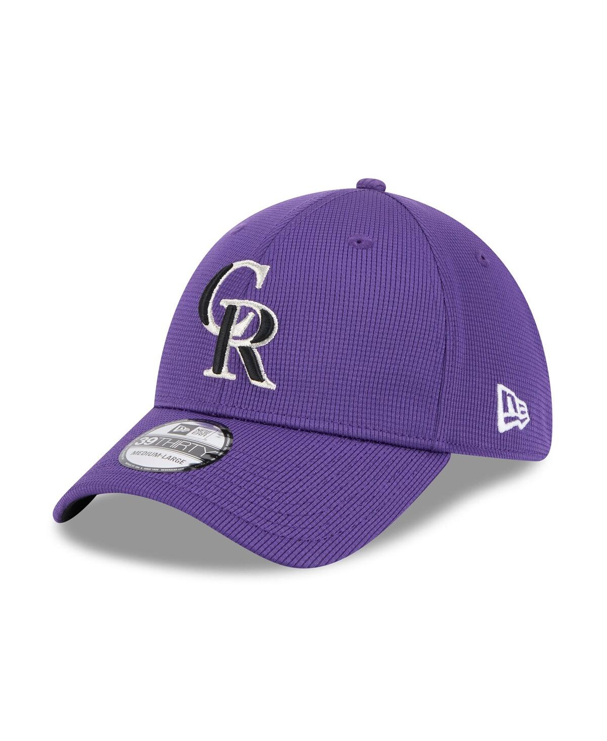 New Era Men's Purple Colorado Rockies 2025 Spring Training 39thirty Flex Hat In Purple