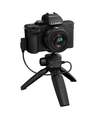 LUMIX DC-G100D Mirrorless Camera with G Vario 12-32mm f/3.5-5.6 ASPH OIS Lens and Tripod Grip