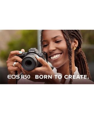 EOS R50 Mirrorless Camera and RF-S 10-18mm f/4.5-6.3 Lens Video Creator Kit
