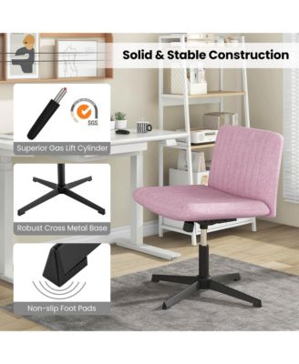 1 Pc Mesh Ergonomic Criss Cross Leg Mid-Back Computer Desk Chair