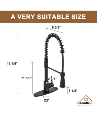36" L x 19" W Drop-in Stainless Steel Kitchen Sink with Faucet Included