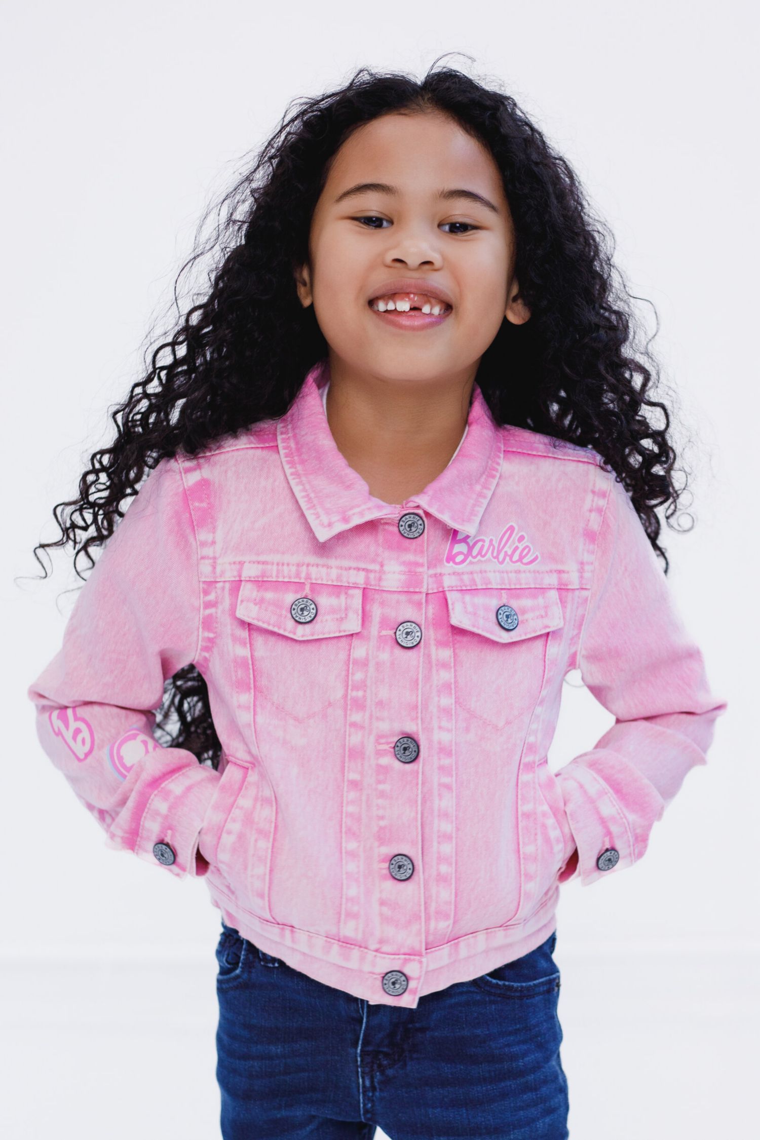 Girls Glitter Denim Jacket