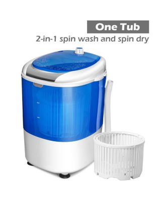 5.5 lbs Portable Semi Auto Washing Machine for Small Space