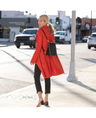 Black Leather Backpack Purse for Women Convertible Crossbody Bag, Classic Top Handle Handbag Stylish Quite Luxury Everyday Bag