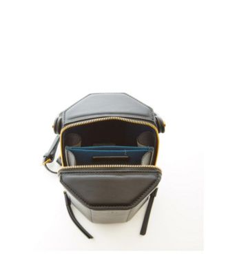 Black Purse Leather Bucket Bag Small Crossbody Purse Women's Handbag