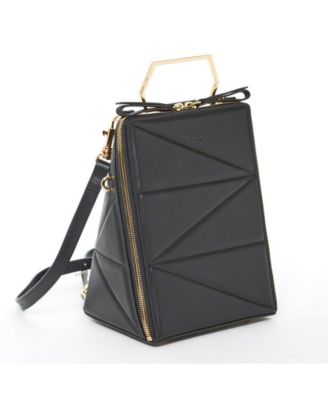 Black Leather Backpack Purse for Women Convertible Crossbody Bag, Classic Top Handle Handbag Stylish Quite Luxury Everyday Bag