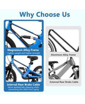 Kids Bike Adjustable with Shock Absorber and Bell Comfortable and Safe Ride for Young Cyclists