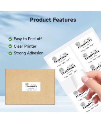 Shipping Address Labels, 2" x 4" Address Labels for Laser & Inkjet Printers, Mailing Labels for 5163, 8163, 5263, Strong Adhesive for FBA Label, Easy to Peel (100 Sheets, 1000 Labels)